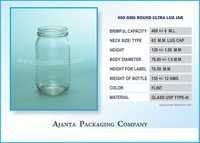 400 Gms Round Ultra Lug Jar