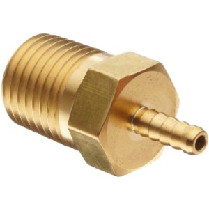 Brass Nipple Fitting - 1/4 Inch Round Male Connector | Gold Finish, Water Suitable, 396 Grams, 1 Year Warranty