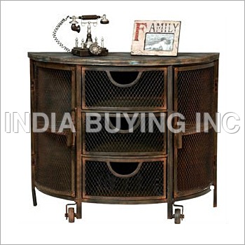 Antique Wooden Bedside Table