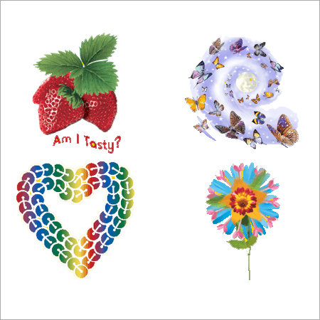 ग्लिटर ट्रांसफर स्टिकर्स