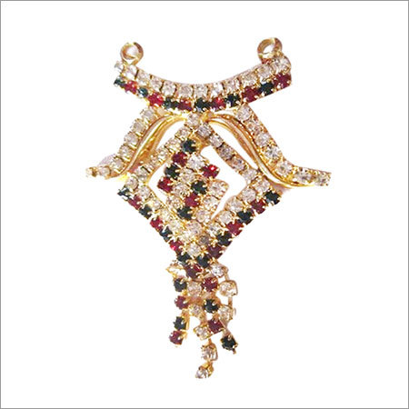 चेन के बिना ग्रीन गोल्ड पोलिश जेमस्टोन पेंडेंट