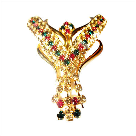 चेन के बिना ग्रीन गोल्ड पोलिश जेमस्टोन पेंडेंट