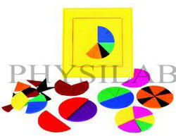 सर्कल कट्स के साथ फ्लिप एन फ्रैक्शन जियोबोर्ड