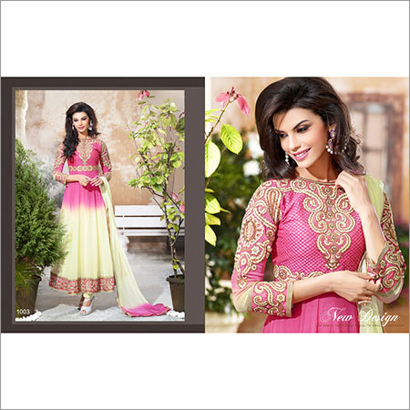 लंबे डिज़ाइनर अनारकली सूट