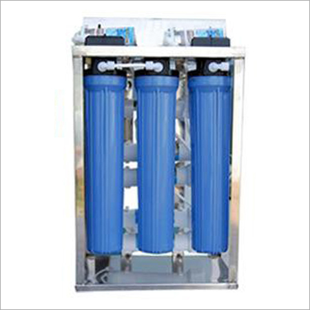 Commercial RO - 50 LPH Blue Cabinet, 4 Membranes, 20 Filter Housings, K-48 Pumps, 24/48V Power Supply | Reliable Commercial Water Purifier
