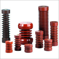 High Voltage Insulator - Porcelain Material, Red Color | Heat Resistant, Shock Proof, Easy to Install, Sturdy Design