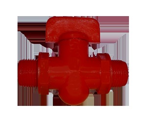 Red Plastic Foot Valves
