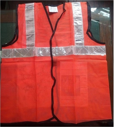 Fabric Plain Polyster And Mesh Polyster Reflective Fluorescent Jacket