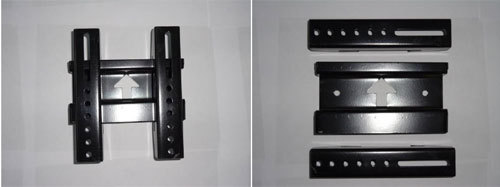 काला दीवार चढ़ाने वाला ब्रैकेट