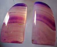 2 पीसी प्राकृतिक मल्टी चैलेडोनी 14X26 मिमी नाशपाती के आकार के काबोचोन #2080 आकार: 14X26 मिमी