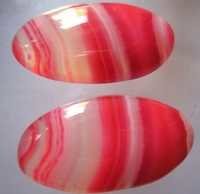 2 पीसी प्राकृतिक मल्टी चैलेडोनी 13X24 मिमी नाशपाती के आकार के काबोचोन #2081 आकार: 13X24 मिमी