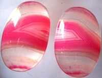 2 पीसी प्राकृतिक मल्टी चैलेडोनी 14.5X24 मिमी नाशपाती के आकार के काबोचोन #2082 आकार: 14.5X24 मिमी