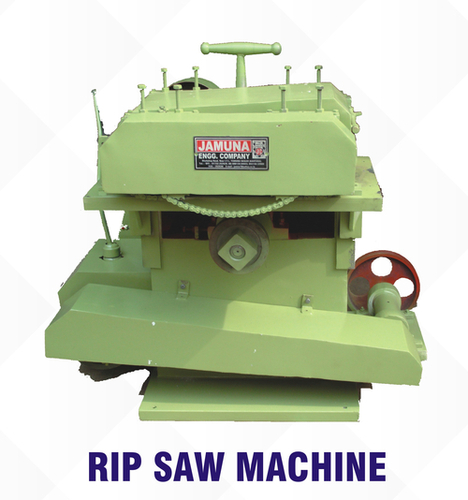 Double Feeders Rip Saw Machine - Color: Green Or Grey