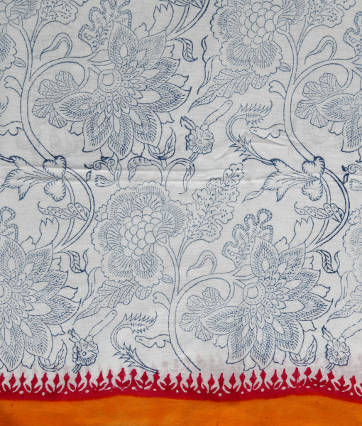 Washable Hand Block Printed Saree