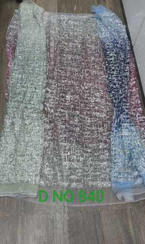 फैंसी ग्लिटर नेट फैब्रिक