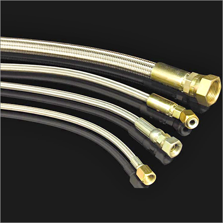 PTFE Hose - Stainless Steel Reinforced, Variable Size, -73°C to 260°C | Chemical Resistant, Flexible, Durable, Easy Installation