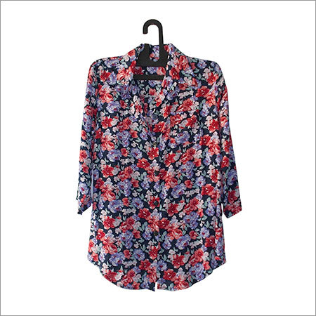 Flower Printed Ladies Shirts