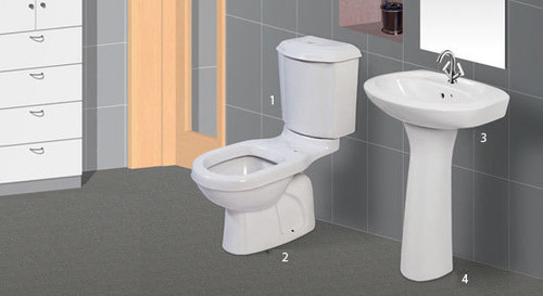 व्हाइट क्लासिक सेनेटरी वेयर सुइट