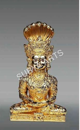 गोल्ड प्लेटेड बुद्ध प्रतिमा की ऊँचाई: 19 सेंटीमीटर (सेमी)