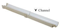 White Ceramic Channel