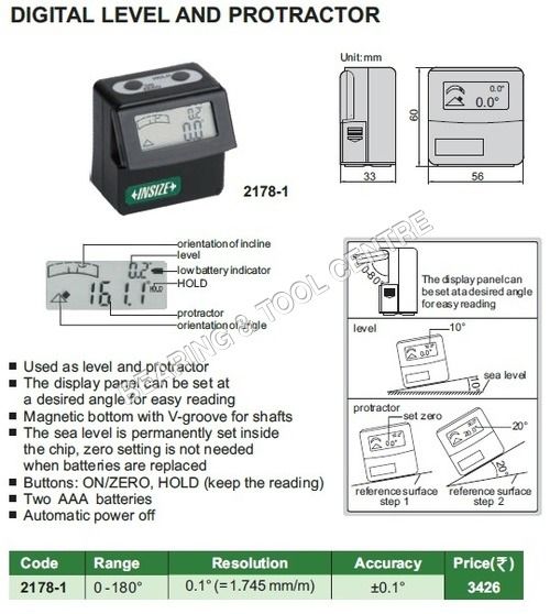 डिजिटल लेवल और प्रोटेक्टर एप्लीकेशन: मैकेनिकल इंजीनियरिंग