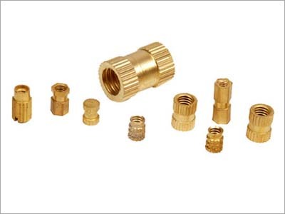 Brass Inserts - Golden Brass, Multiple Sizes , Premium Quality Finish For Plastic Insertion