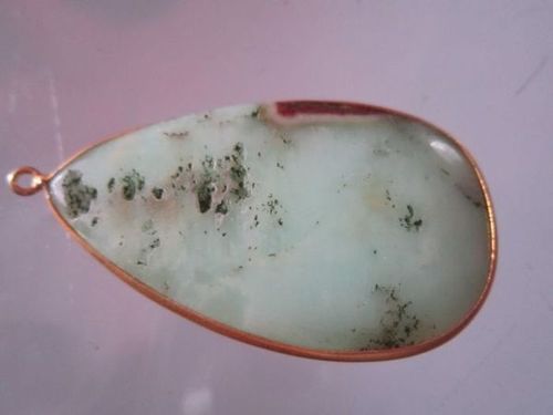 पीयर 1 पीस क्राइसोप्रेज़ लॉन्ग आलमंड कनेक्टर गोल्ड प्लेटेड