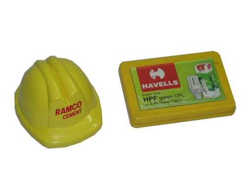 Paper Weight - Small Rectangular Yellow Plastic | Customize Logo Feature for Enhanced Personalization