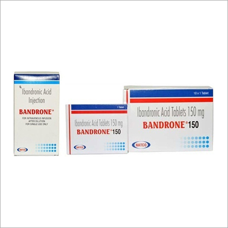 Bandrone - Ibandronic Acid Tablets 50mg, 150mg & Vial 6mg | Oral, Injection Forms, Blister Packs for Osteoporosis Treatment, Prescription Use Only