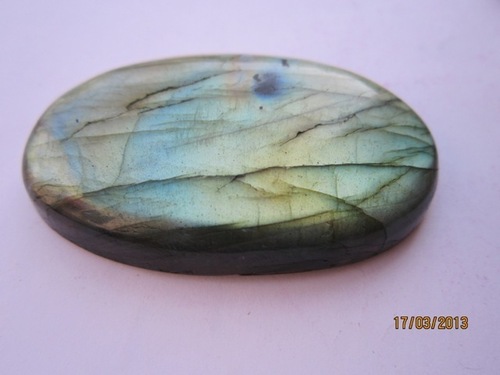 1 पीसी लैब्राडोराइट 50X30 ओवल शेप काबोचोन बीड्स रत्न का आकार: 50 X 30