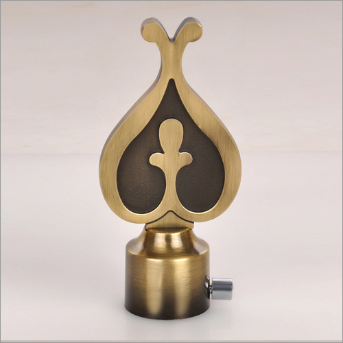 Silver Wood Curtain Finials