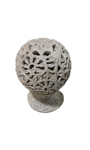 Soapstone Carved Bowl Shape Candle Stand