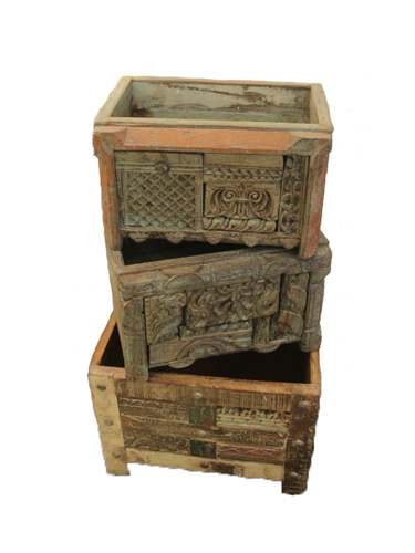 Wooden Carved Open Box