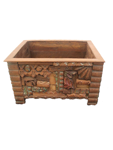 Wooden Carved Open Box