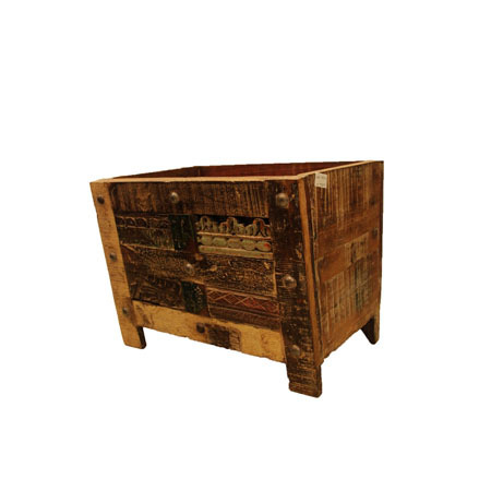 Wooden Carved Open Box