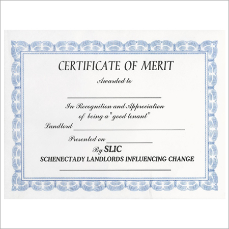 Award Certificate Printing Services