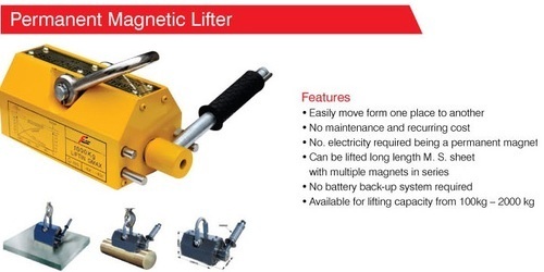 Permanent Magnetic Lifter - Durable Steel, 500 kg Load Capacity | Effortless Handling, Versatile Applications
