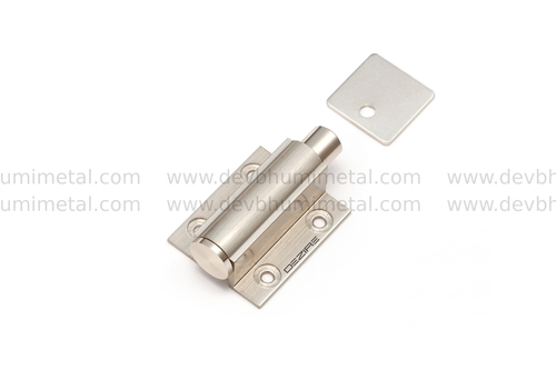 Brass Push Magnet - 1.1/2 Inch (37mm) | Solid Brass Material, Surface Mounting, Ideal for Doors and Windows, Weight: 0.1kg