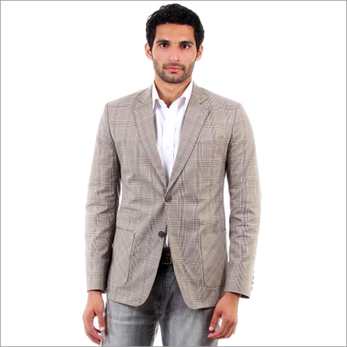 ग्रे चेकर्ड समर जैकेट