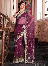 नेट की साड़ी