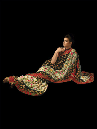 प्रिंटेड साड़ी