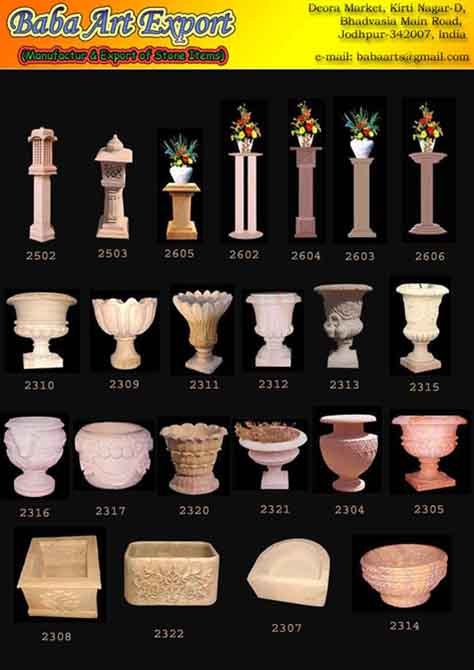 प्राकृतिक पत्थर के हस्तशिल्प