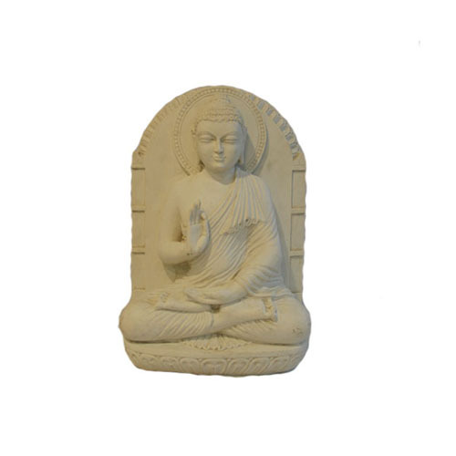 Teaching Buddha Statue / Dharmachakra Buddha In Poly Marble