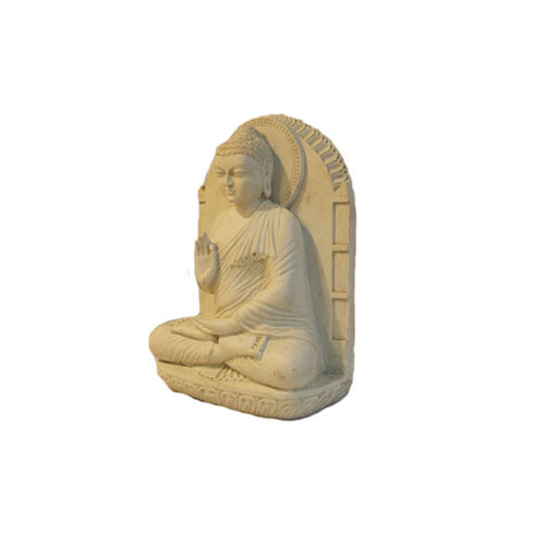 Teaching Buddha Statue / Dharmachakra Buddha In Poly Marble