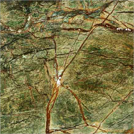 वर्षावन हरा संगमरमर