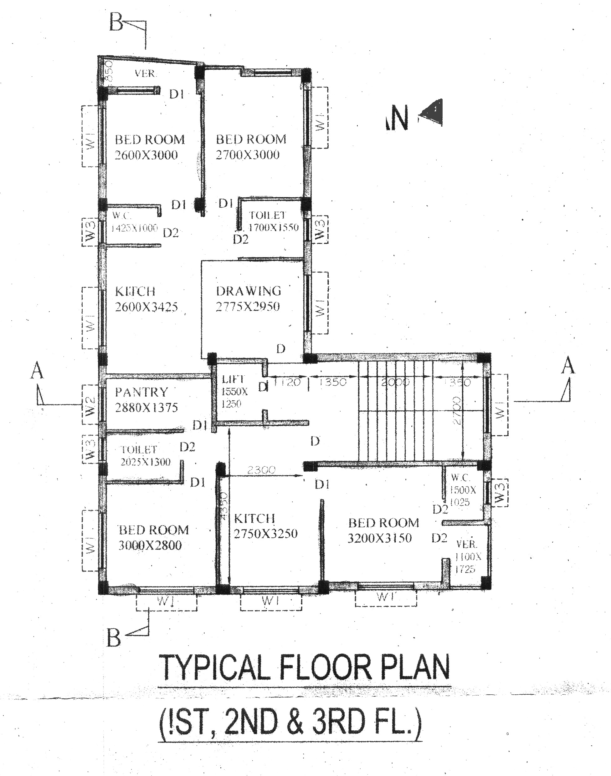 Residential Building Construction Services - 2bhk 850 Square Feet, G+iii Story, Lift & Generator Facilities, Custom Designs, Landscaped Environment