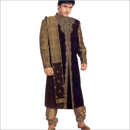 कढ़ाईदार पुरुषों की शेरवानी