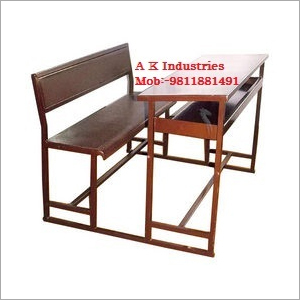 Double Joint School Desk - Finish: Polished