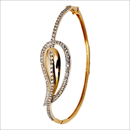 Gold Half Bangle Indian Jewelry
