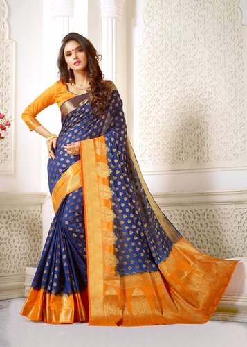 Multi Printed Silk Saree